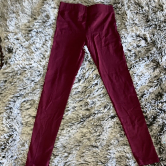 Burgundy leggings - Picture 2 of 2